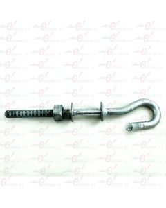 Suspension hook bolt 5/8 x 340 adjustable shoulder