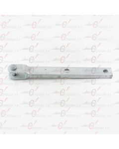 Overhead ground wire suspension base for wood pole