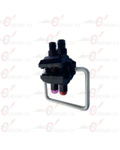Preformed connector with clevis for MV compact network