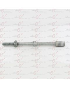 MN 411 R.P perno recto  rural cabeza plástico